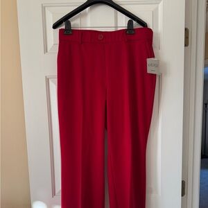 Women’s Plus Size Kasper fire red dress pants. Size 1X. NWT